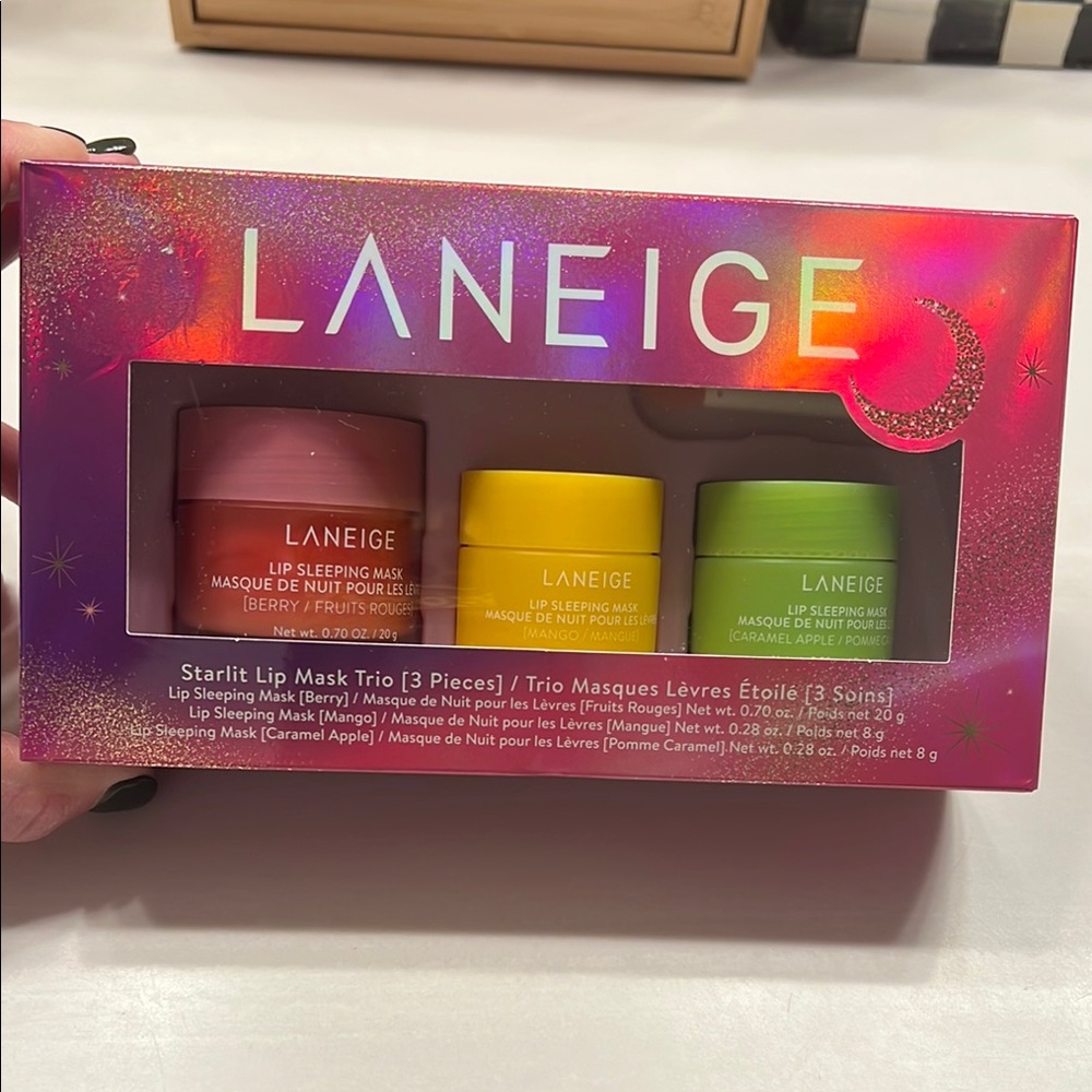 LANEIGE Starlit Lip Mask Trio - Berry, Lemon, Apple Lime